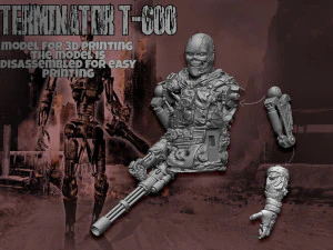 Terminator T-600 Replica V2 3D Print Model