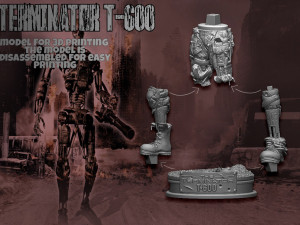 Terminator T-600 Replica V2 3D Принт Модель
