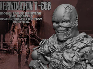 Terminator T-600 Replica V2 3D Print Model