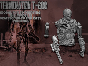 Terminator T-600 Replica V2 3D Принт Модель