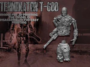 Terminator T-600 Replica V2 3D Print Model