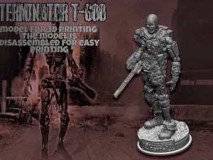 Terminator T-600 Replica V2 3D Print Model