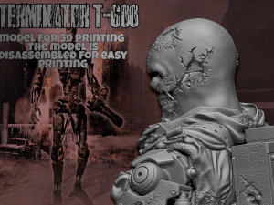Terminator T-600 Replica V2 3D Print Model