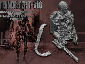 Terminator T-600 Replica V2 3D Print Model