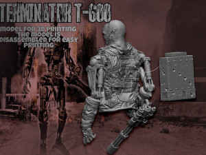 Terminator T-600 Replica V2 3D Принт Модель
