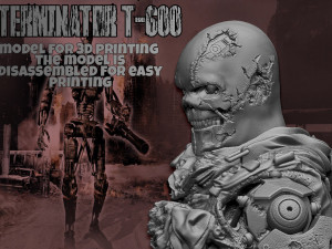 Terminator T-600 Replica V2 3D Принт Модель