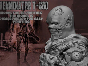 Terminator T-600 Replica V2 3D Print Model