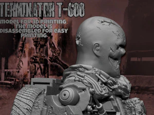 Terminator T-600 Replica V2 3D Print Model