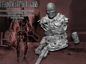 Terminator T-600 Replica V2 3D Принт Модель