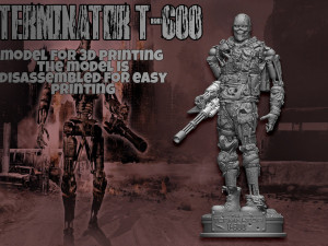 Terminator T-600 Replica V2 3D Принт Модель