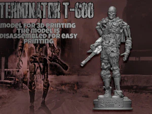 Terminator T-600 Replica V2 3D Print Model