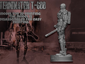 Terminator T-600 Replica V2 3D Принт Модель