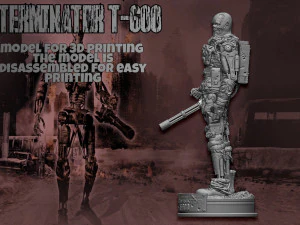 Terminator T-600 Replica V2 3D Print Model