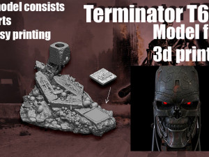 Terminator T-600- Replica 3D 打印模型