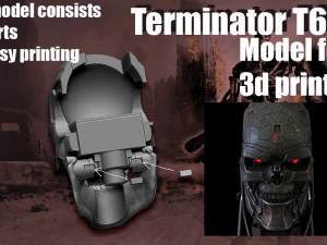 Terminator T-600- Replica 3D Print Model
