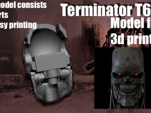 Terminator T-600- Replica 3D Print Model