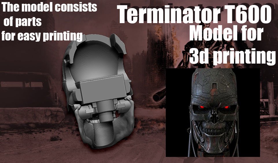 Terminator T-600- Replica 3D Принт Модель In Статуэтки 3DExport