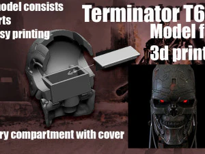 Terminator T-600- Replica 3D Print Model