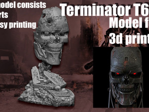 Terminator T-600- Replica 3D 打印模型