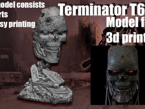 Terminator T-600- Replica 3D Print Model