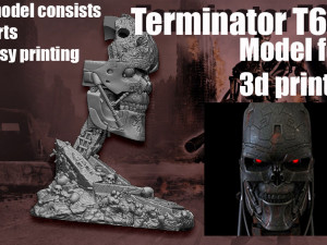 Terminator T-600- Replica 3D 打印模型
