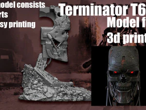 Terminator T-600- Replica 3D Print Model