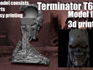 Terminator T-600- Replica 3D Print Model
