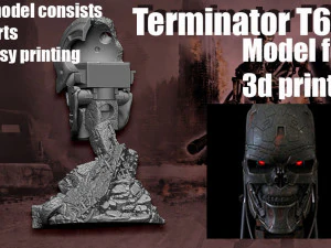 Terminator T-600- Replica 3D Print Model