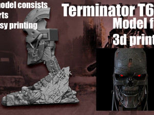 Terminator T-600- Replica 3D 打印模型