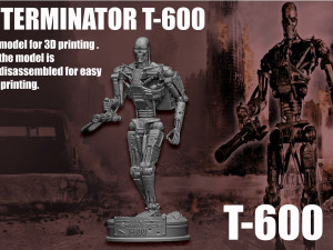 Terminator T-600 3D 打印模型