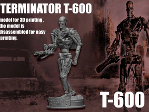 Terminator T-600 3D Print Model