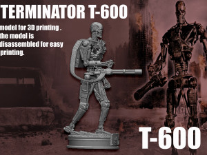 Terminator T-600 3D 打印模型