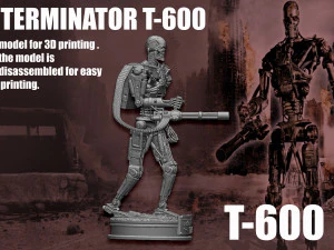 Terminator T-600 3D Print Model