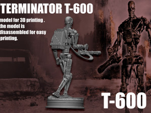Terminator T-600 3D 打印模型
