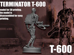 Terminator T-600 3D Print Model
