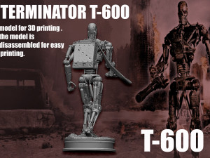 Terminator T-600 3D 打印模型