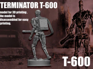 Terminator T-600 3D Print Model