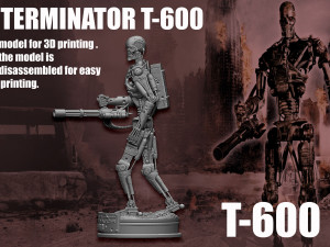 Terminator T-600 3D 打印模型