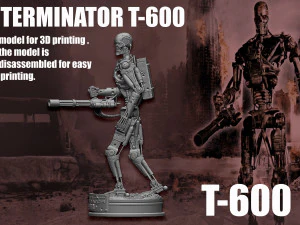 Terminator T-600 3D Print Model