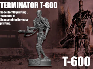 Terminator T-600 3D Print Model