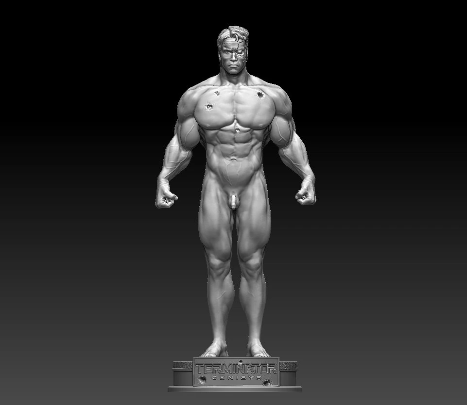 Terminator Genesis 2015 3D Print Model .c4d .max .obj .3ds .fbx .stl .blend 