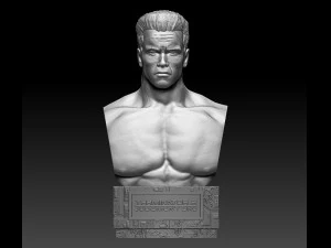 Terminator 2 Judgment Day 1991 Bust 3D Print Model