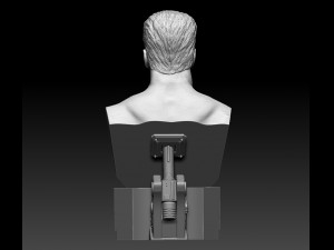 Terminator 2 Judgment Day 1991 Bust Model Cetak 3D
