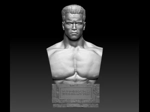 Terminator 2 Judgment Day 1991 Bust 3D Print Model