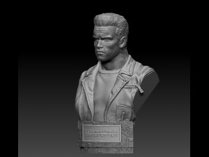 Terminator 2 Judgment Day Bust Modelo de Impressão 3D