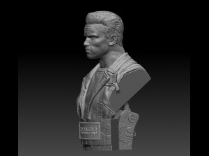 Terminator 2 Judgment Day Bust Modelo de Impressão 3D