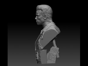 Terminator 2 Judgment Day Bust Modelo de Impressão 3D
