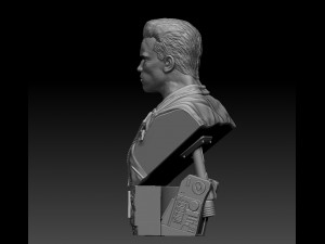 Terminator 2 Judgment Day Bust Modelo de Impressão 3D
