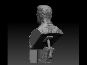 Terminator 2 Judgment Day Bust Modelo de Impressão 3D