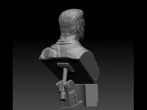 Terminator 2 Judgment Day Bust Modelo de Impressão 3D